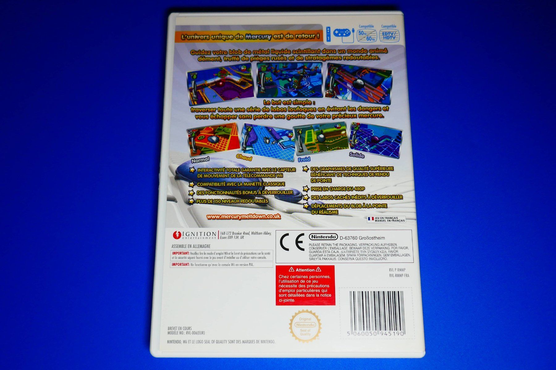 Nintendo Giochi: Mercury Meltdown Revolution - Nintendo Wii – Usato da Vuarrens venduto da Espace-Retro 2