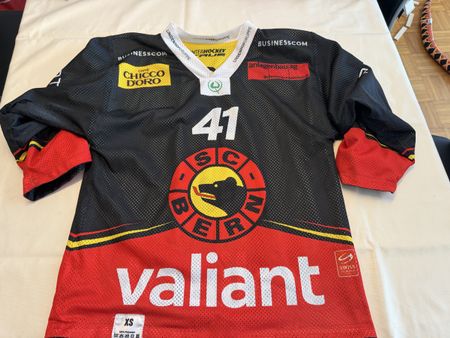 SC Bern Gameworntrikot Junioren Nummer 41 Grösse XS