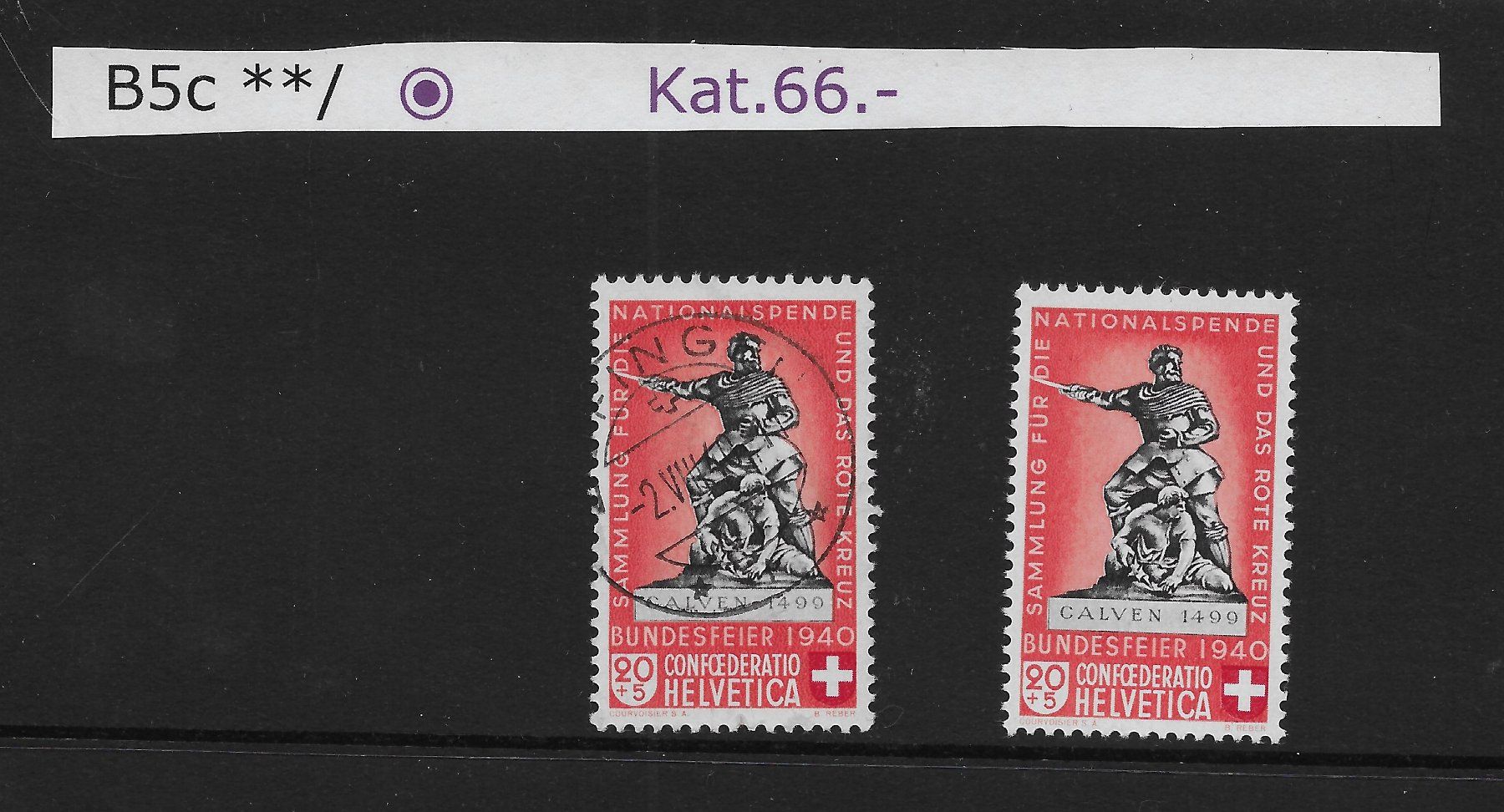 Tous les timbres: B5c**/⨀ Kat.66.- – D'occasion à Hefenhofen par Richsalz