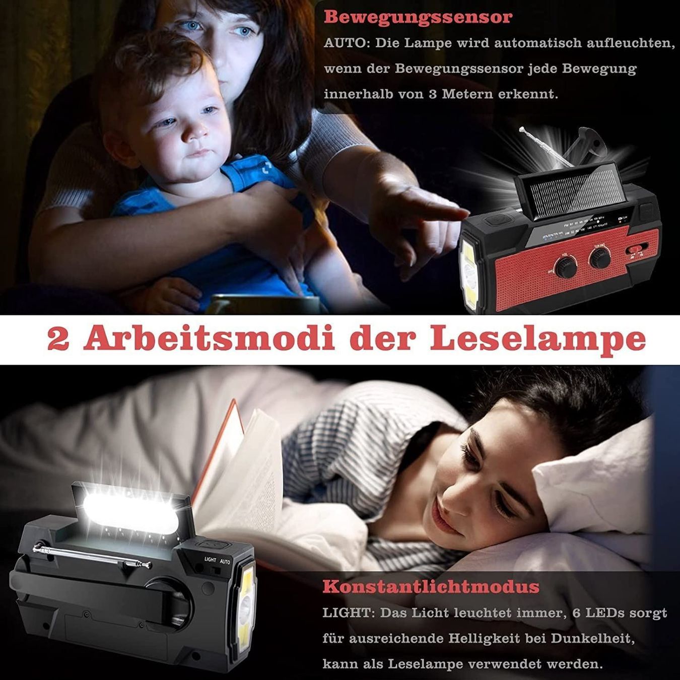 Radio: SolarRadio TragbareAM / FM / NOAA-Radios – Nuovo (secondo la descrizione) da Thun venduto da nuonuoshop 6