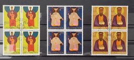 FL 1968 Kirchenpatrone Serie gestempelt  Kat: 500 - 502