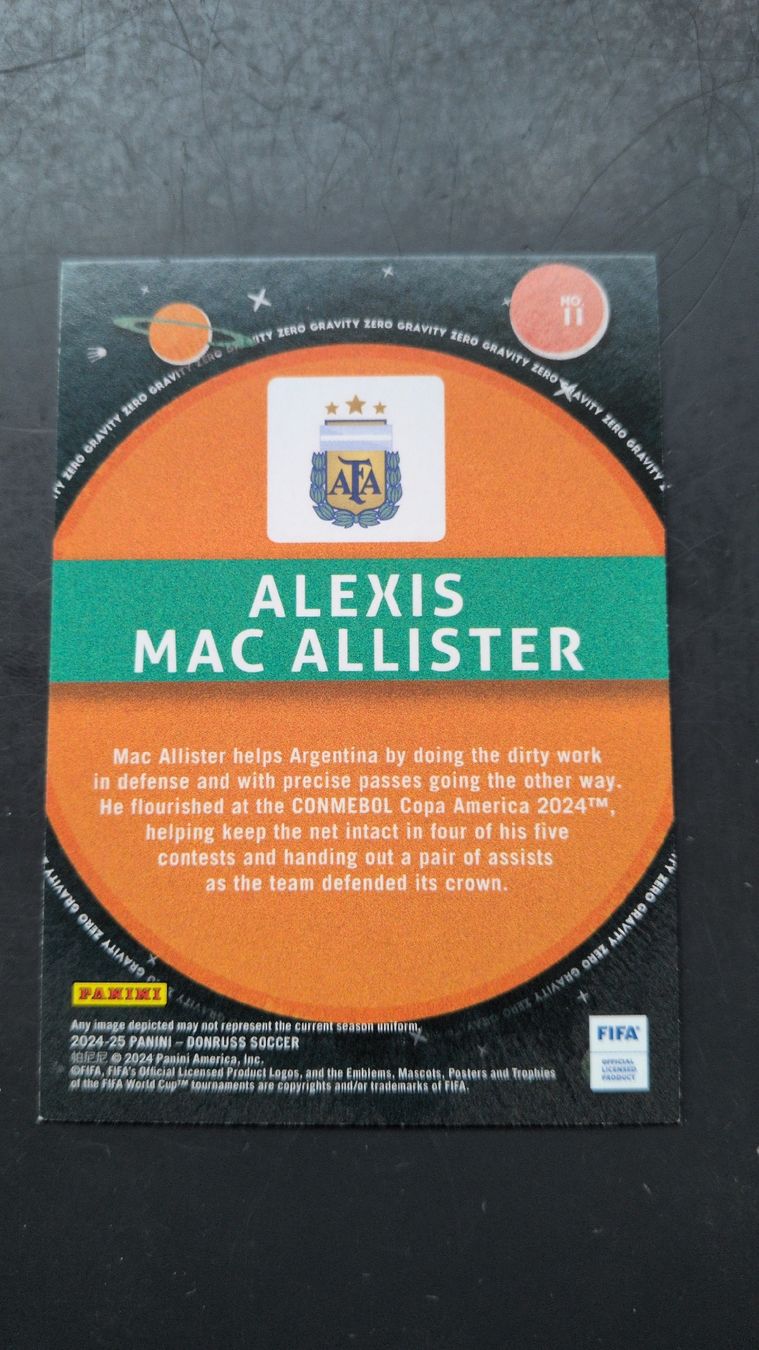 Panini Carte collezionabili: Panini Donruss Zero Gravity - Alexis Mac Allister – Nuovo (secondo la descrizione) da Riddes venduto da marioCro16 1
