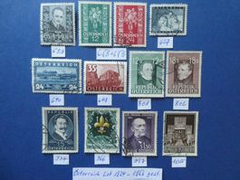 Österreich Lot 1934-1956 gestempelt