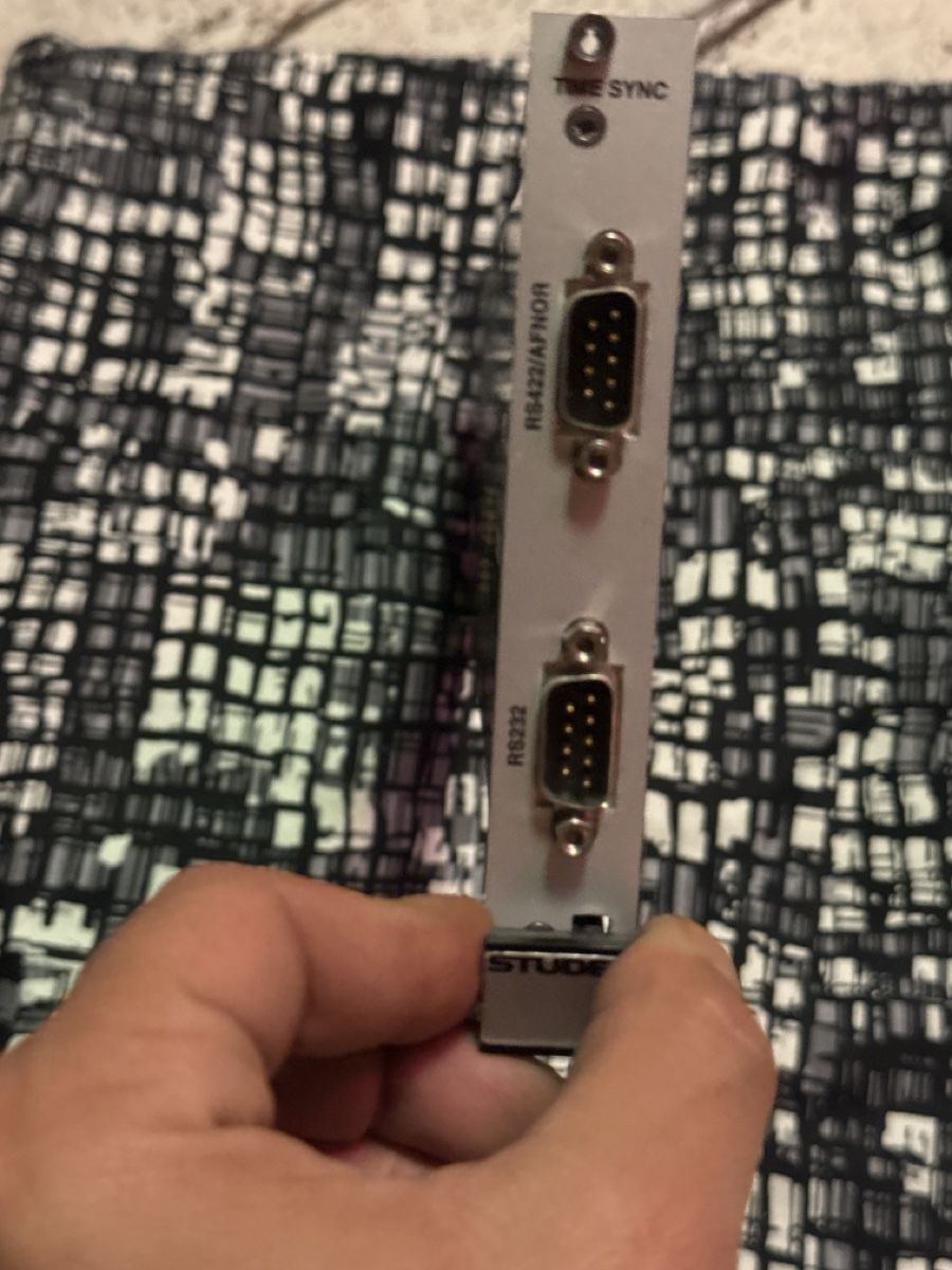Componenti elettronici: STUDER Time Sync Modul – RS232 / RS422A – Usato da Luzern venduto da JAYJAY-LEMMING