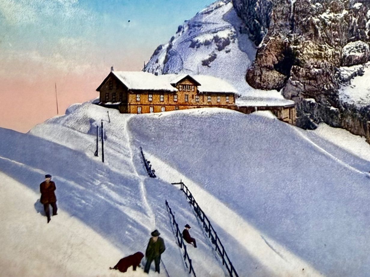 Cartoline postali: Pilatus - Kulm - Animation - AK – Usato da Lutry venduto da Ediego 1