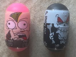 2x Crazy Bones Mighty Beanz comme MIGROS Nano Mania