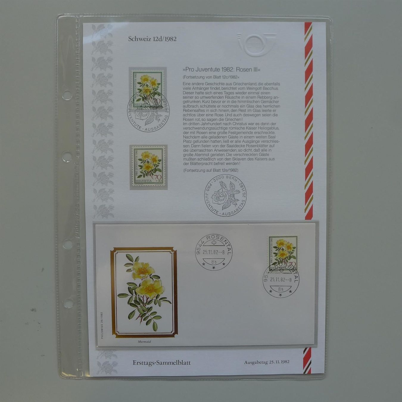 Albums: 1982, Blumen Ersttags-Sammelblätter **/O – D'occasion à Sursee par Luzernerraute 7