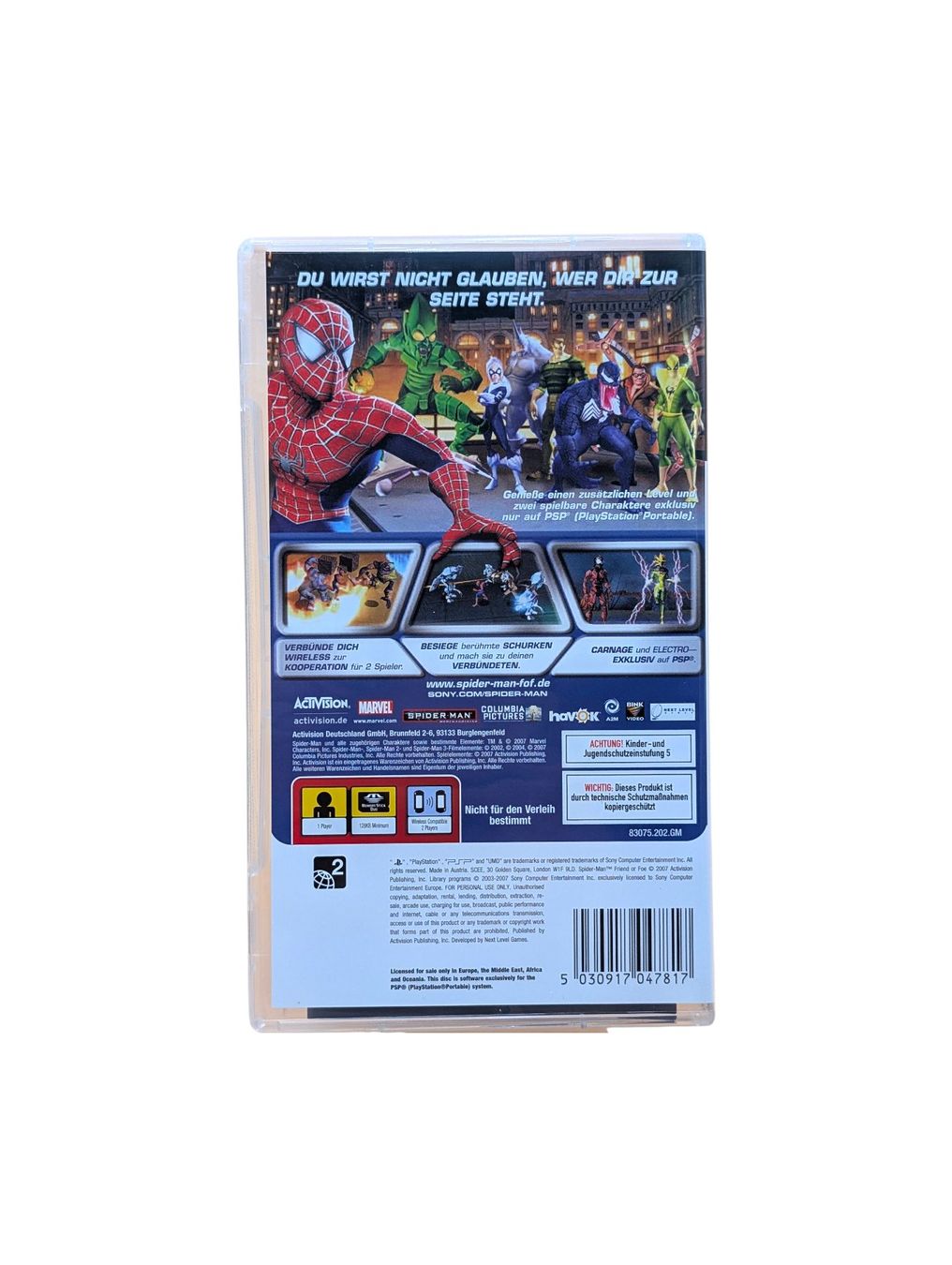 Sony Jeux: Spider-Man: Freund oder Feind (PSP) – D'occasion à Domat/Ems par IsseldorsShop 1