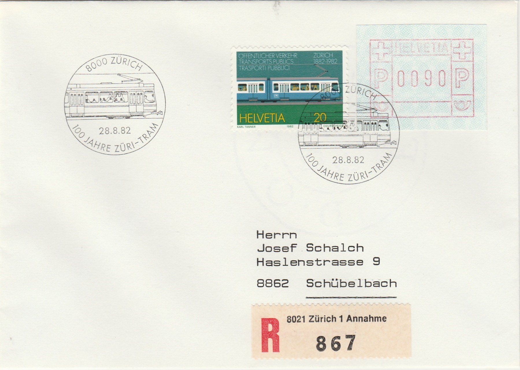 Alle Briefmarken: Automatenmarke Nr. 6II – Gebraucht aus Oberglatt ZH von Wiedmi6