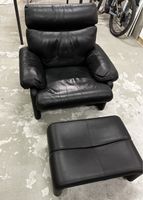 Ledersessel / Fauteuil schwarz