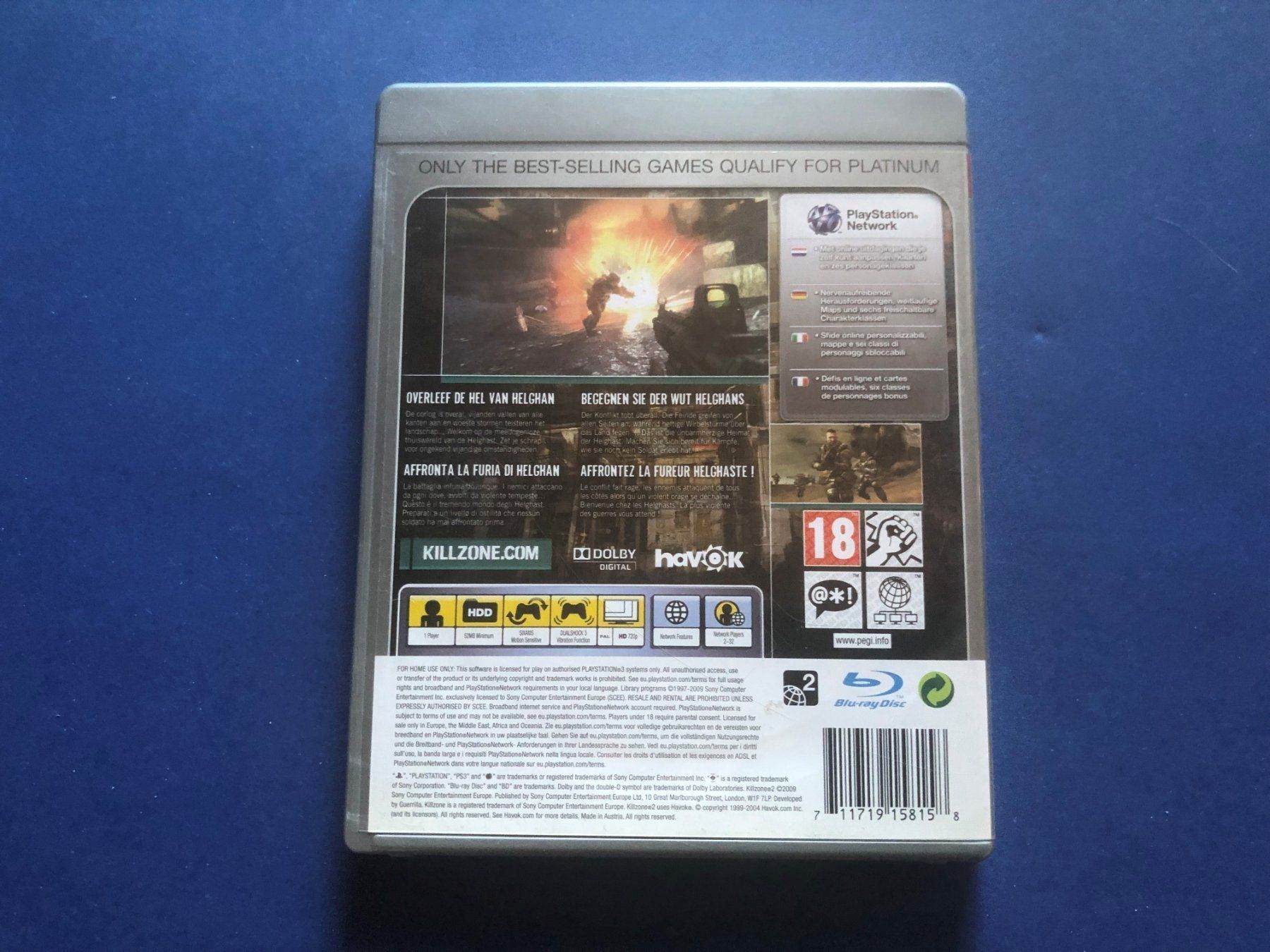 Sony Giochi: KILLZONE 2 PLATINUM SPIEL FÜR PS3 – Usato da Hägendorf venduto da Briansgameshop 1