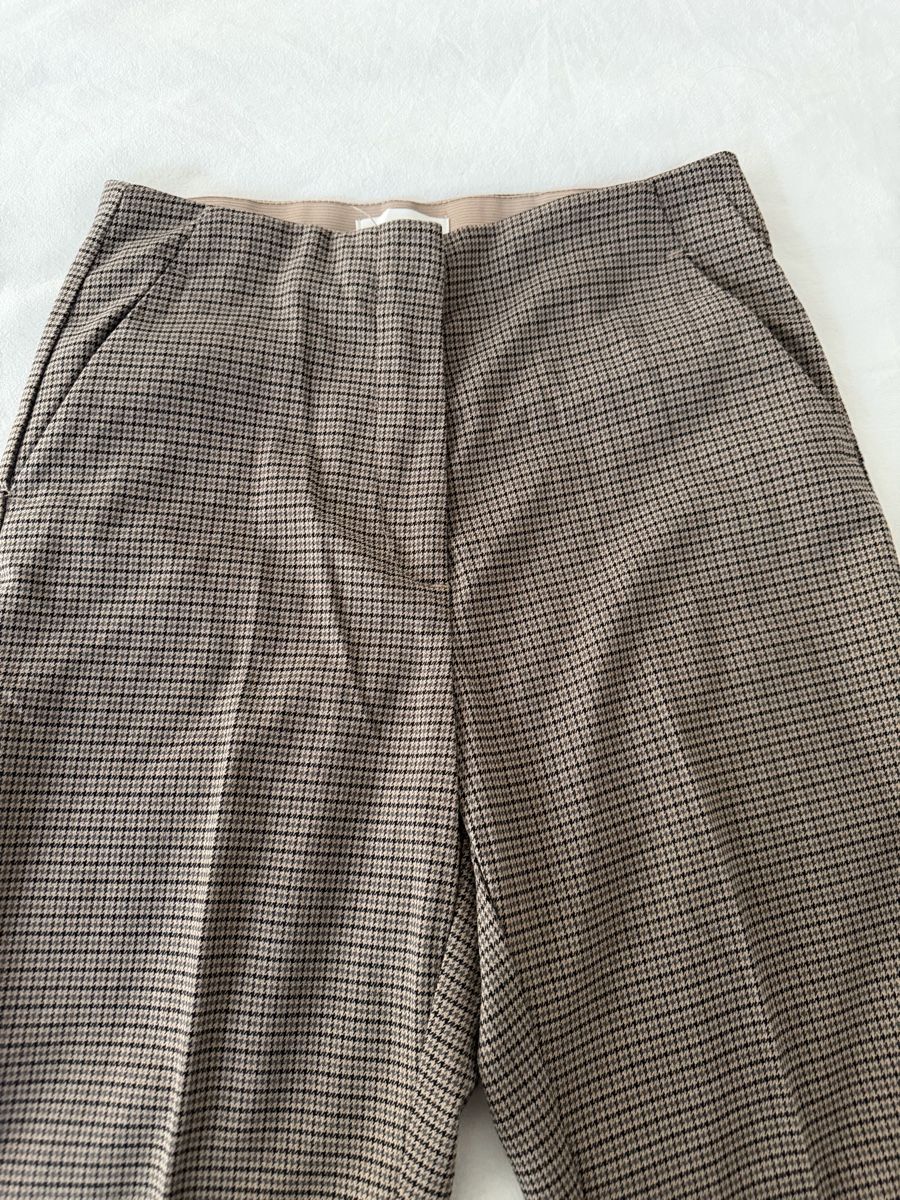 H&M Pantaloni: H&M Trousers, Brown Checkered Pattern, Size EUR 36 – Usato da Zürich venduto da jus_sw7l 3