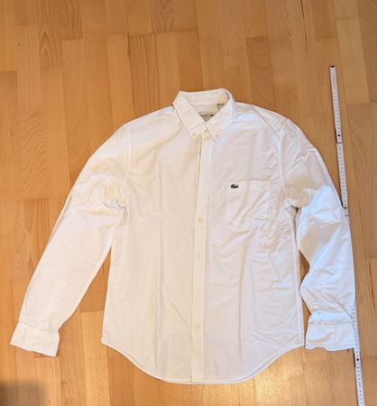 Lacoste Hemd weiss Regular Fit Grösse M gebraucht