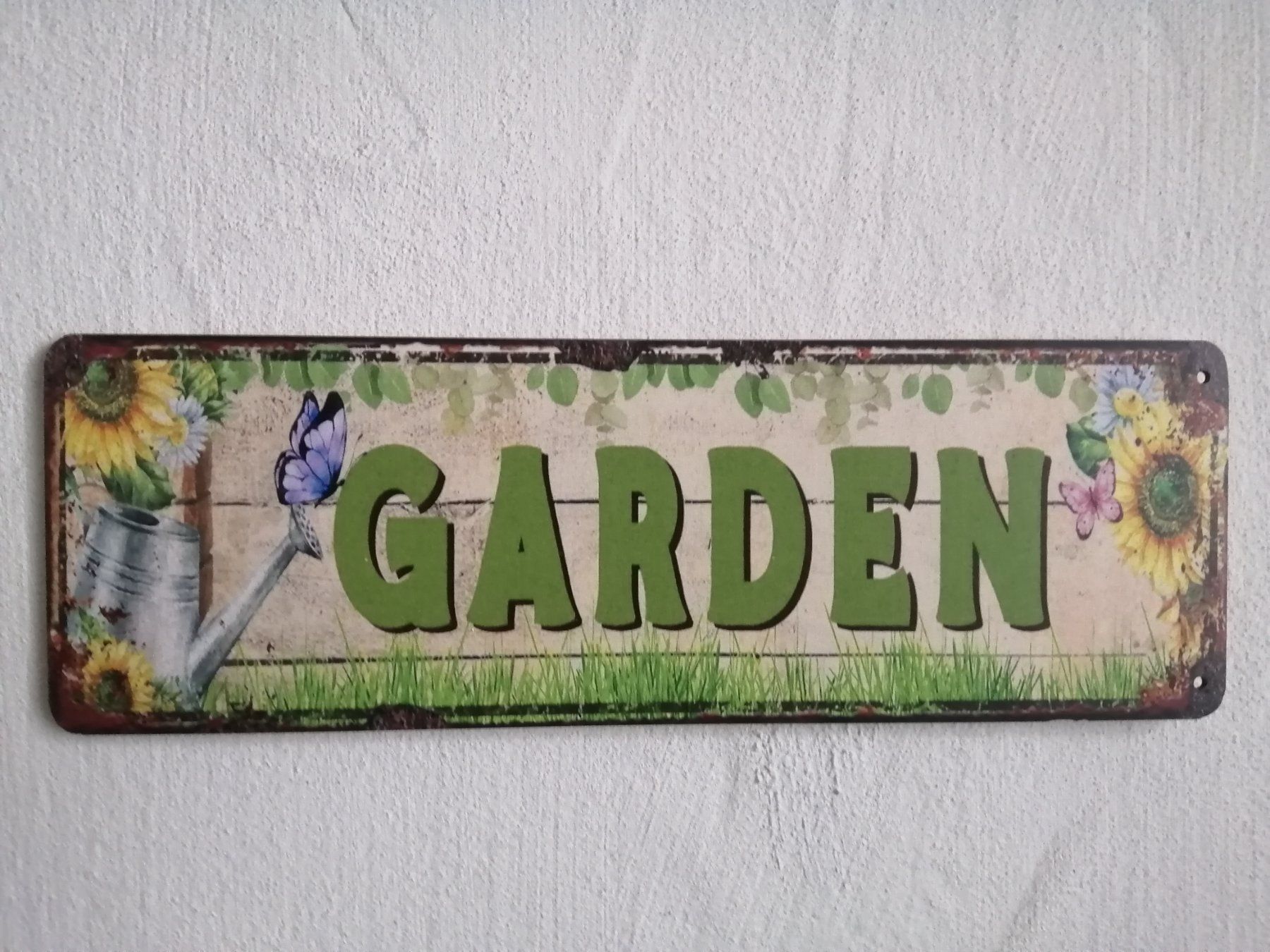 Insegne: Deko Holz Schild Garden – Nuovo e nell'imballaggio originale da langenthal venduto da Jordi04