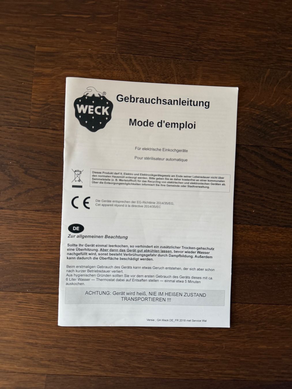 Cucine complete: Weck Einkochautomat 29l mit Garantie – Usato da Sachseln venduto da Lucio12 4