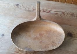 Handwerk & Garten, antikes Werkzeug: Sennerei Rahmschöpfer