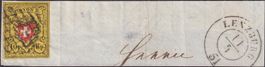 Rayon II, T.29 A3-RO, GITTERRAUTE von LENZBURG mit Attest R!