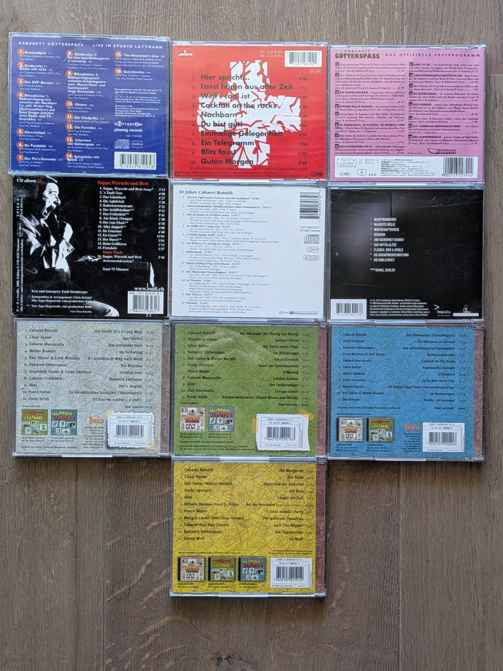 CDs: 10 Stück Schweizer Comedy & Kabarett CDs [11 Discs] – Gebraucht aus Port von gecotom 1
