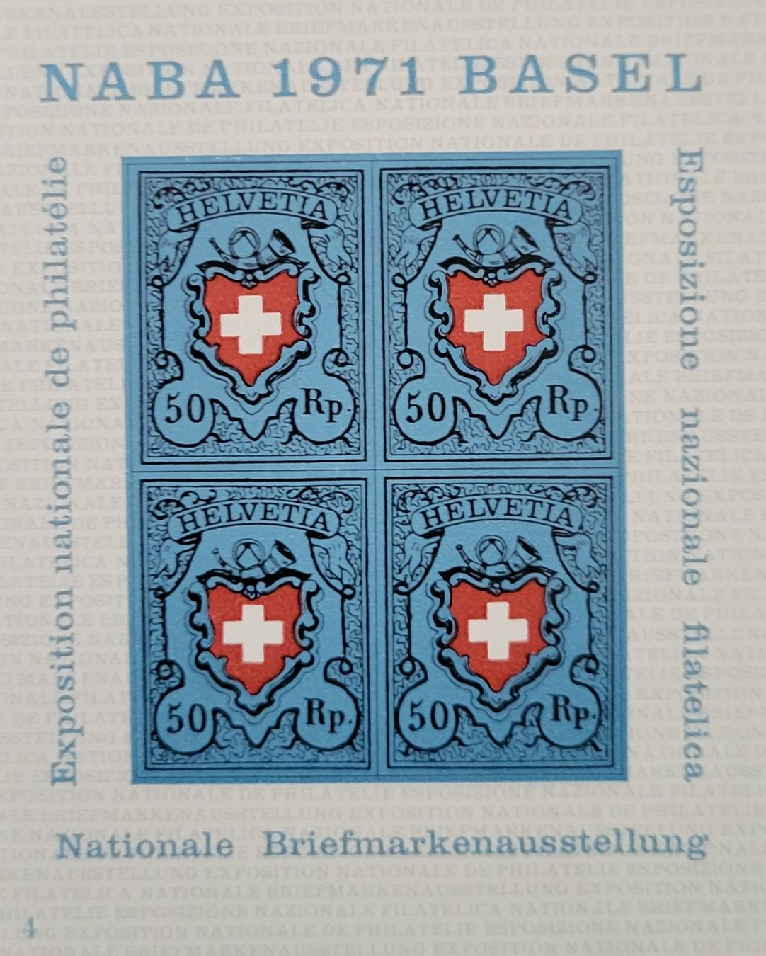 Tous les timbres: Naba Block 1971 – Neuf avec emballage d'origine à Thun par harry999