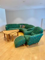Vintage Wohnzimmer Garnitur, Sofa, Sessel & Tisch, Top!