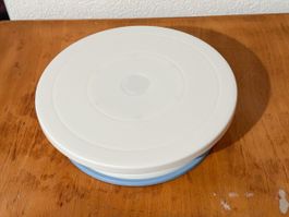 Drehteller/Kuchenteller mit Drehfuss, Ø 27cm, neuwertig