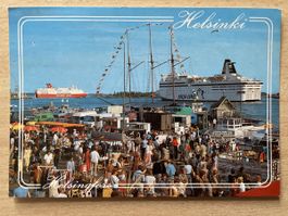 Postkarte Helsinki Helsingfors Viking Silja Line 1980er Jahr