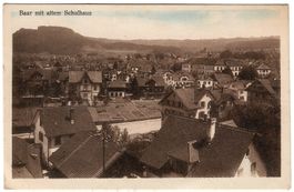 Ansichtskarte   Baar mit altem Schulhaus