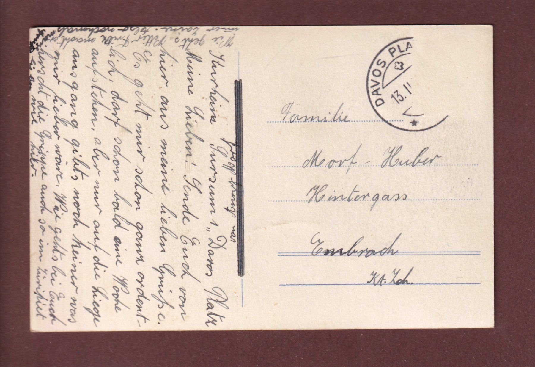 Cartoline postali: DAVOS-PLATZ - Erholungsheim Sursum – Usato da Pully venduto da nicecards 1
