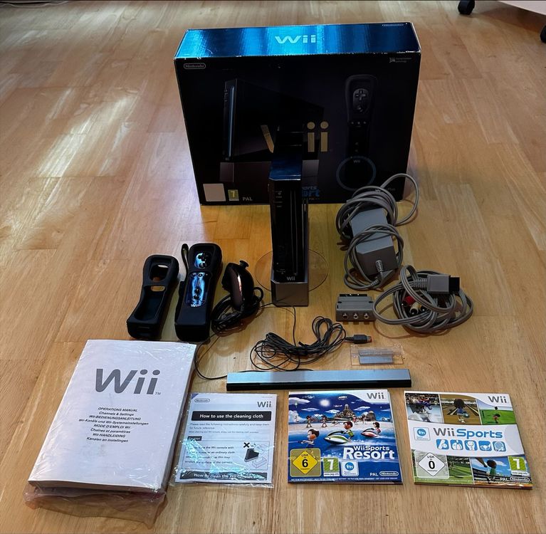 Nintendo Wii Konsole Black Wii Sports Resort Pack mit OVP Kaufen auf