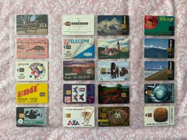 170 verschiedene Telefonkarten Tschechien im Album