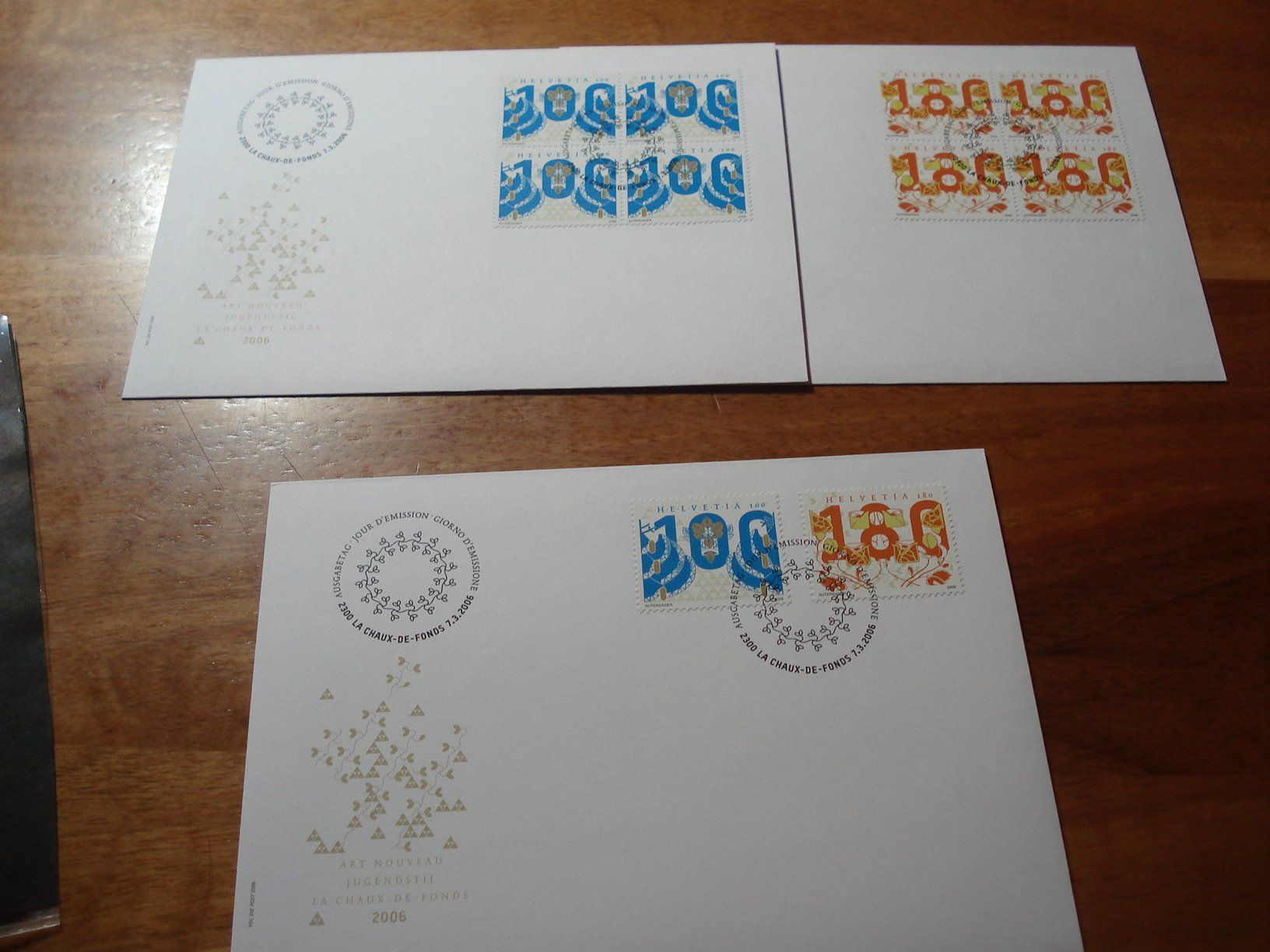 Tutti i francobolli: Marke Jugendstil 2006, FDC Satz + 4erblocks – Usato da Niederwil AG venduto da morostahu