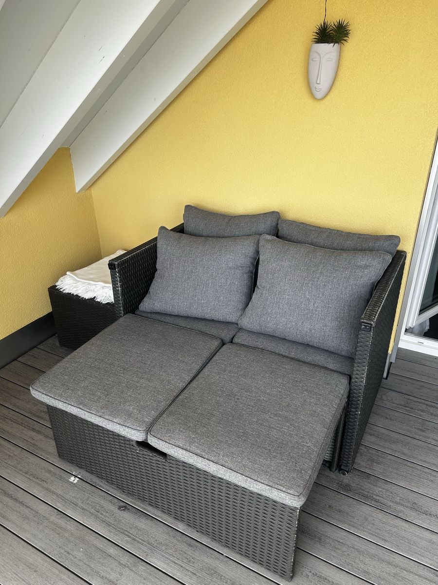 Divani: Balkon Lounge Set  grau mit Polster – Usato da Wolfhausen venduto da SiviT 2