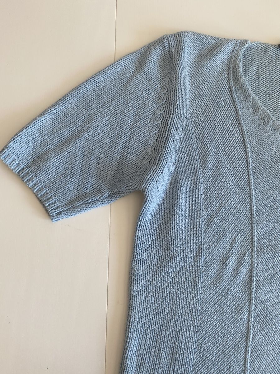 T-shirt: TCM Sommershirt Gr. 38/40 hellblau V-Ausschnitt – Usato da lommis venduto da inf_thv8 1