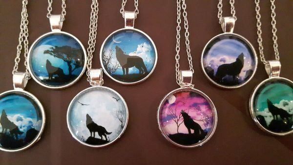 Catenine: Kette - Wolf hinter Glas - witzig – Nuovo e nell'imballaggio originale da Ibach venduto da fantasyfashion