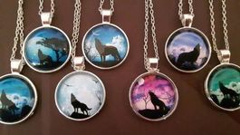 Kette - Wolf hinter Glas - witzig