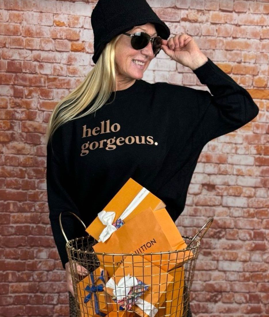 Pullover & Sweatshirts: Pullover schwarz mit Druck in Roségold, Gr. 38, neu – Neu und originalverpackt aus Kreuzlingen von shopaholicatheart_4 1