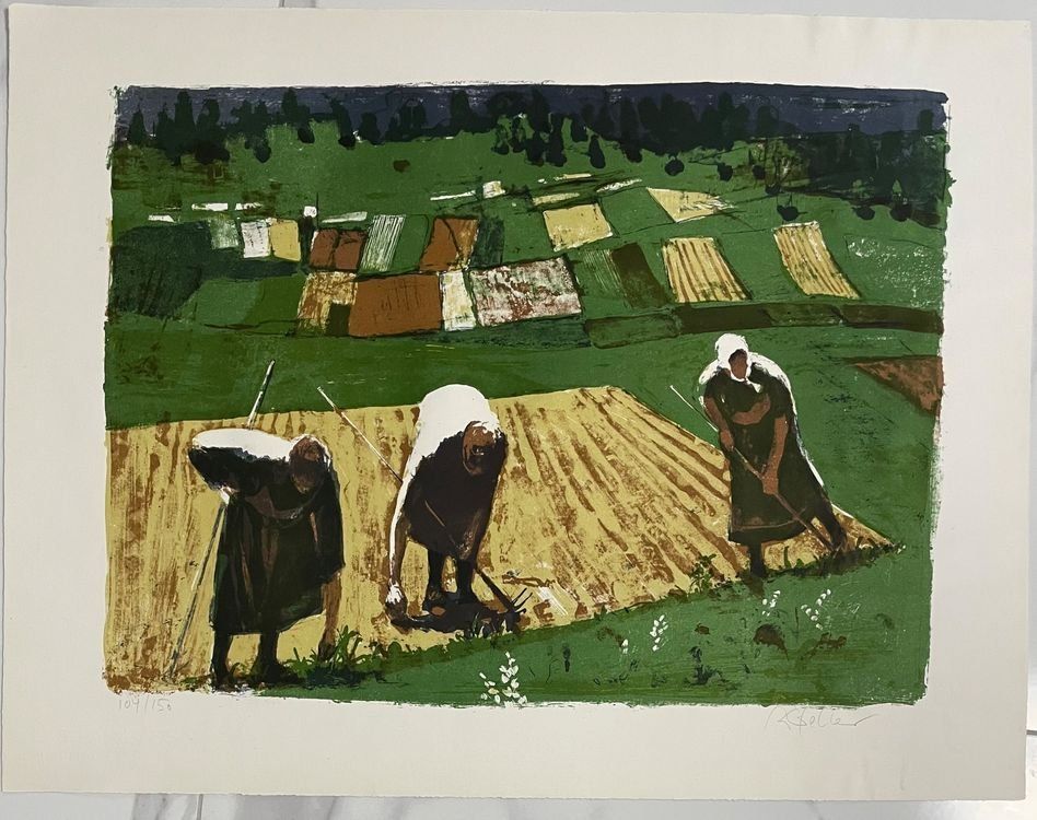 Grafica & Litografie: ROLF GFELLER LITHOGRAPHIE SIGNIERT NUMMERIERT – Usato da Gersau venduto da grafik-kunst 1