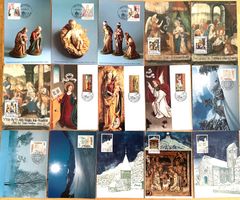 1988/90 -93 Liechtenstein Weihnachten 5 Sätze Maximumkarten