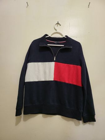 Tommy Hilfiger Pull marine, taille M — Offre d'hiver!