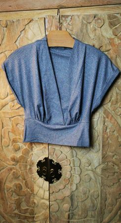 ZARA Top in Silber - S