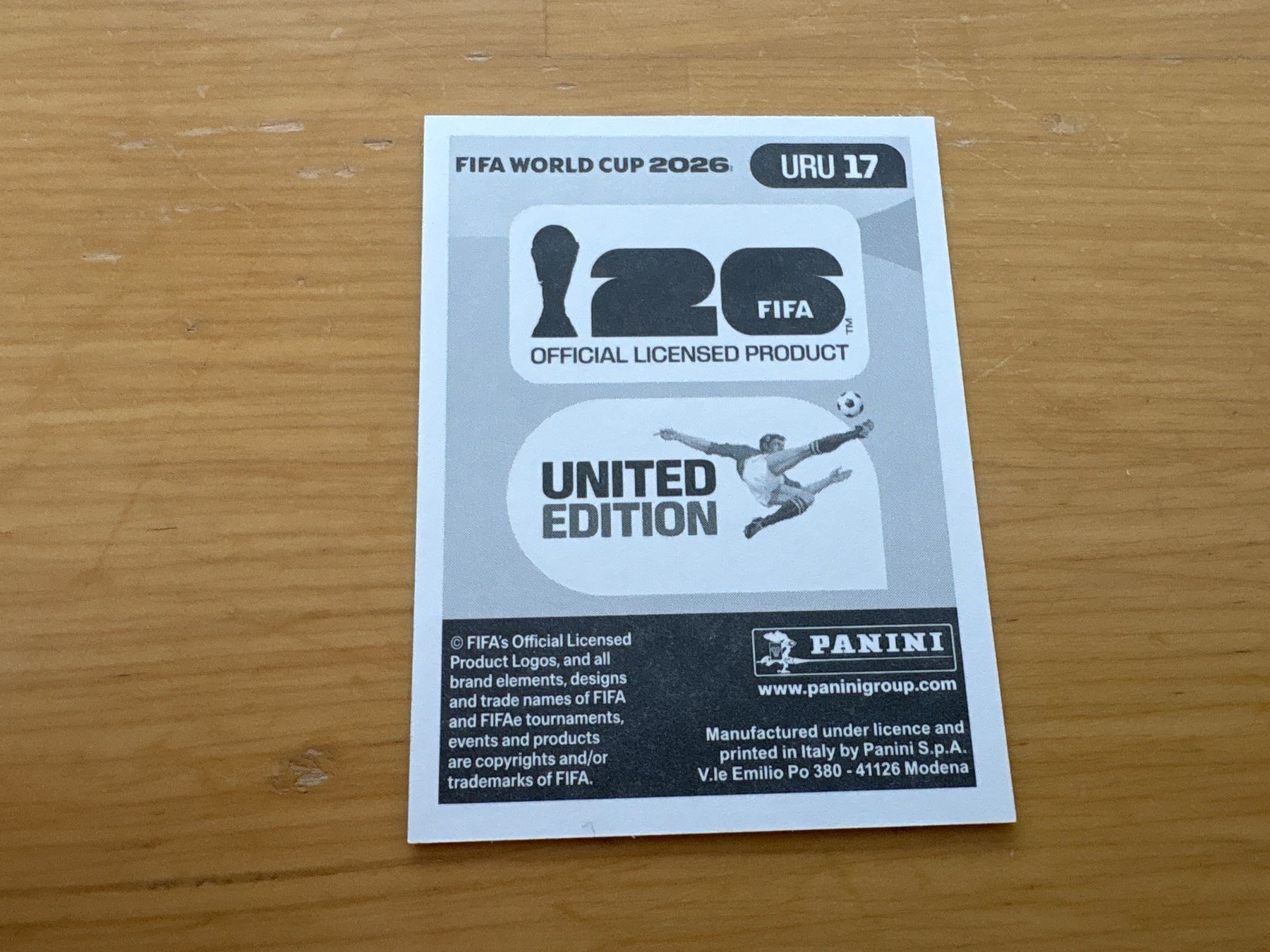 Panini Carte collezionabili: Panini 2026 URU 17 – Nuovo (secondo la descrizione) da Elsau venduto da Cerry81 1