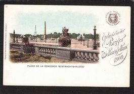 Weltpostverein Schweiz AK,Place de la Concorde,4 Serie 15 Ex