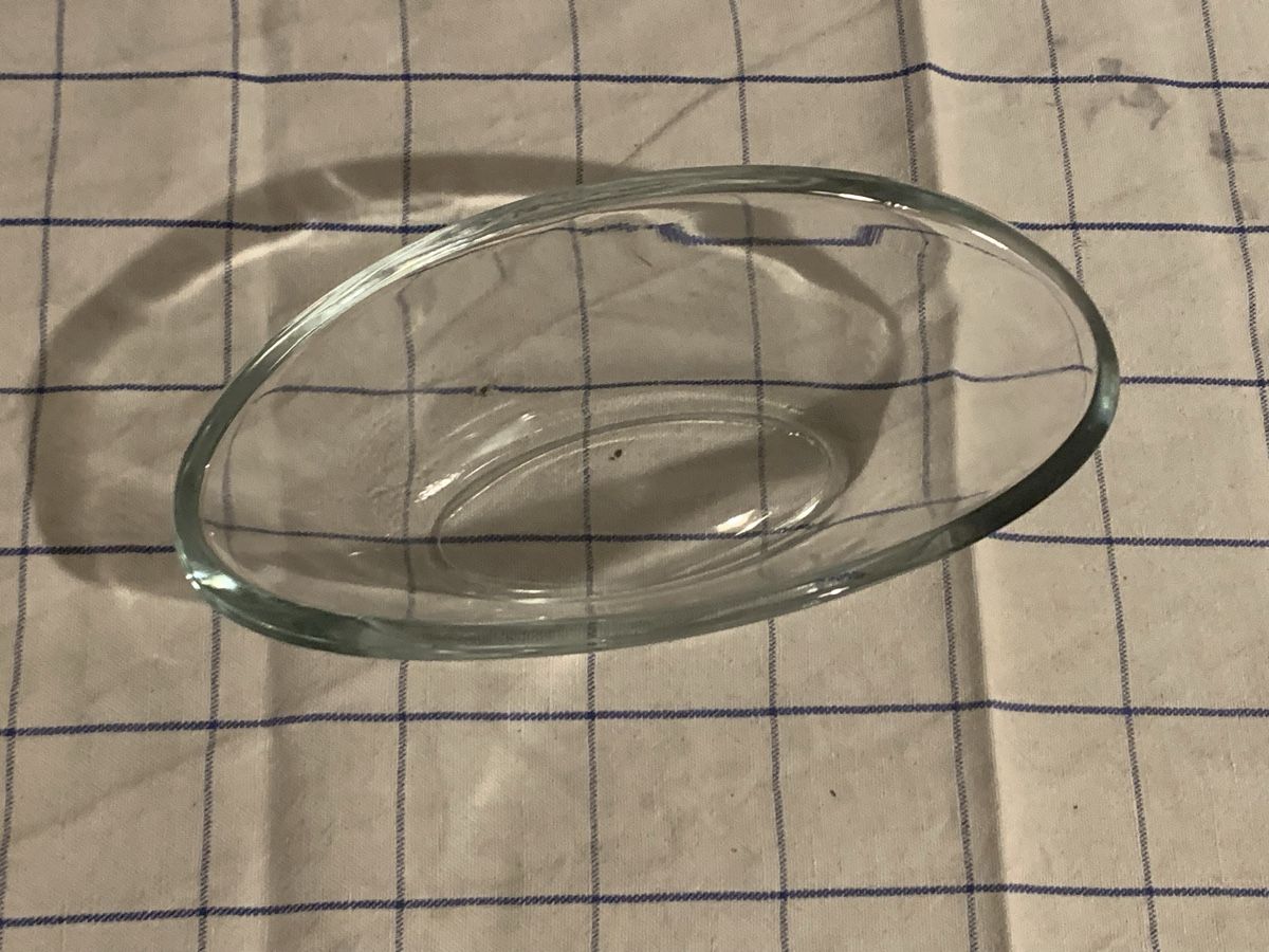 Ciotole: Glass Bowl Oval clear – Usato da Bärschwil venduto da Ranron1970 1