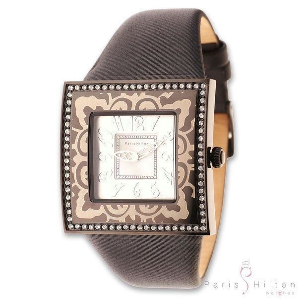 Paris Hilton Orologi: Paris Hilton Quarzuhr Original Big Square – Nuovo e nell'imballaggio originale da Neerach venduto da i-style24 1