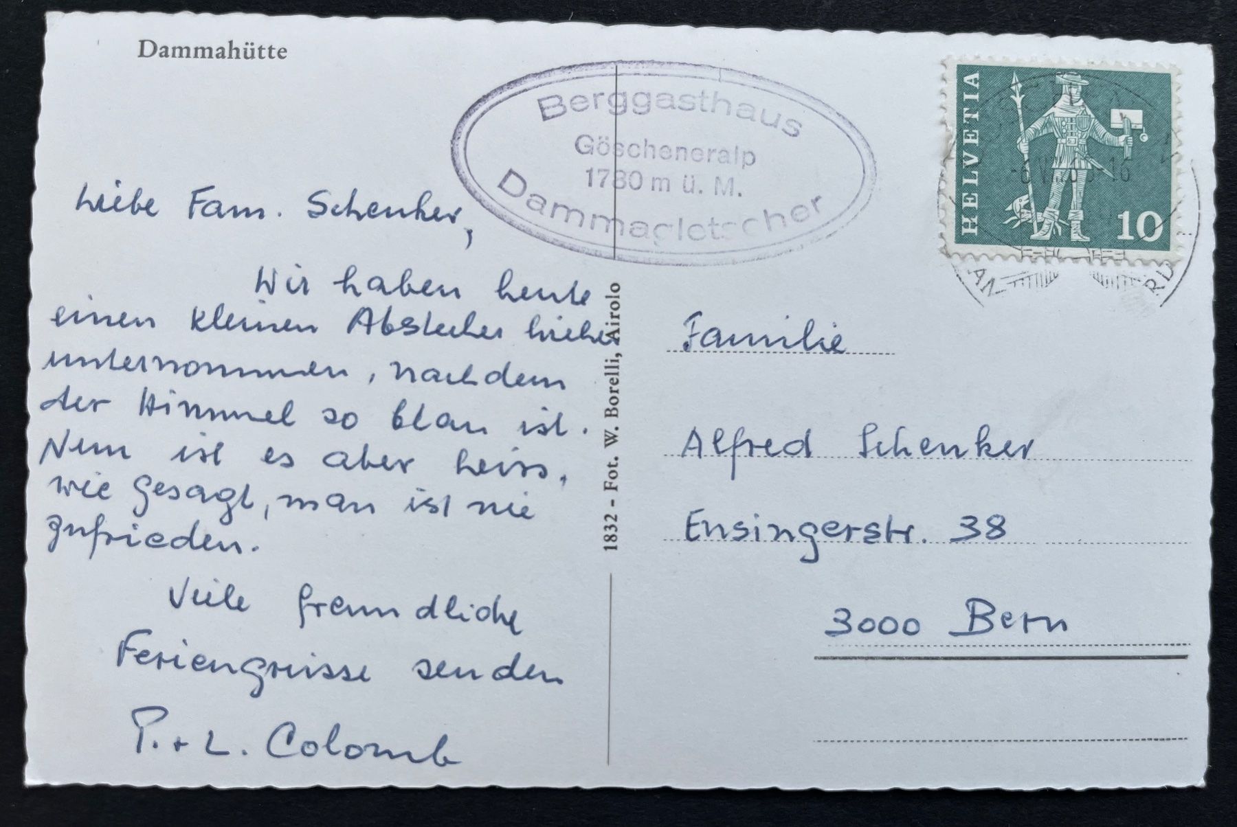 Cartoline postali: Dammahütte, Hüttenstempel, ca. 1950 – Usato da Ostermundigen venduto da DaxKarten-75 1