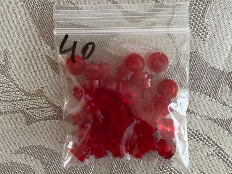 Lego 40 x Plate, Round 1 x 1 - Part 4073 (Gebraucht) in Glattpark ...