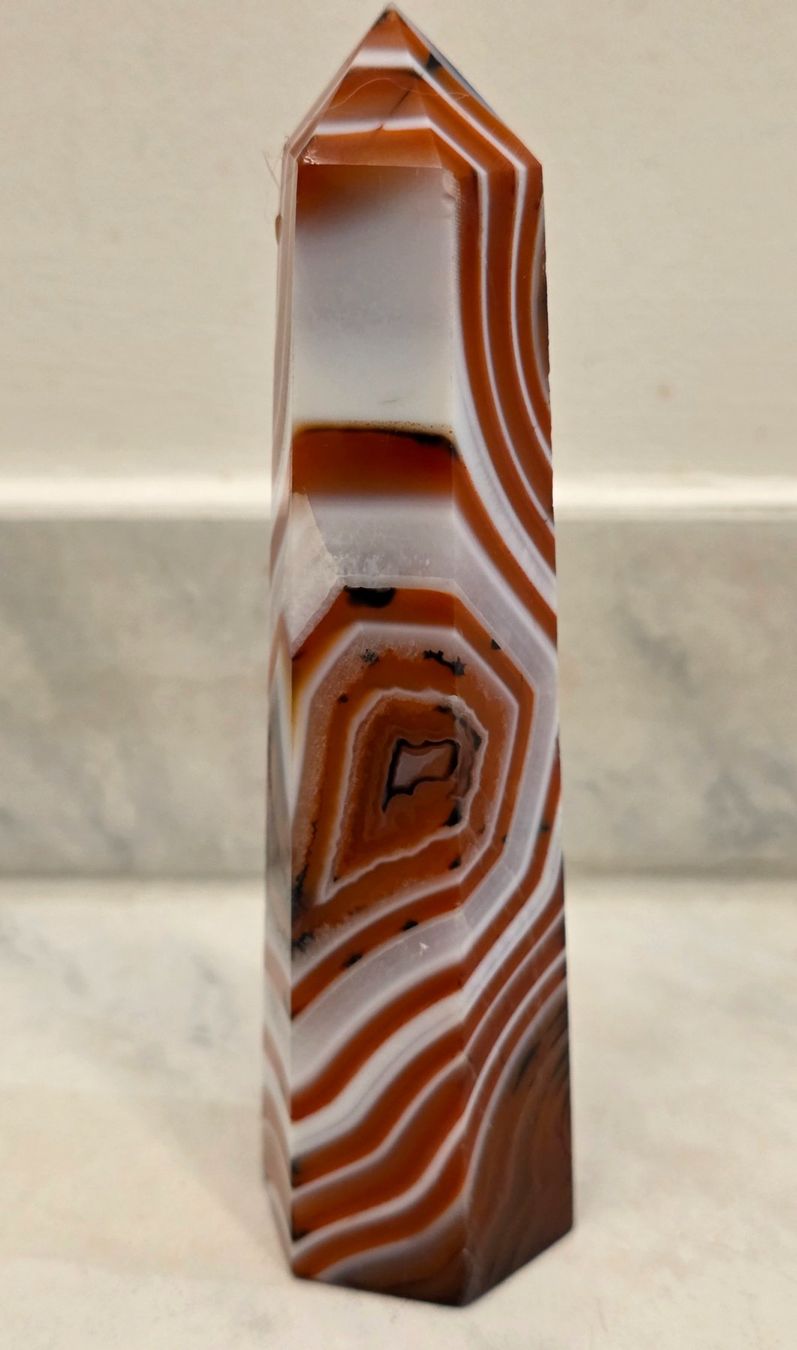 Minerali & Pietre curative: Sardonyx Achat Obelisk 236g – Nuovo e nell'imballaggio originale da Matzingen venduto da Shay_Crystalz 1