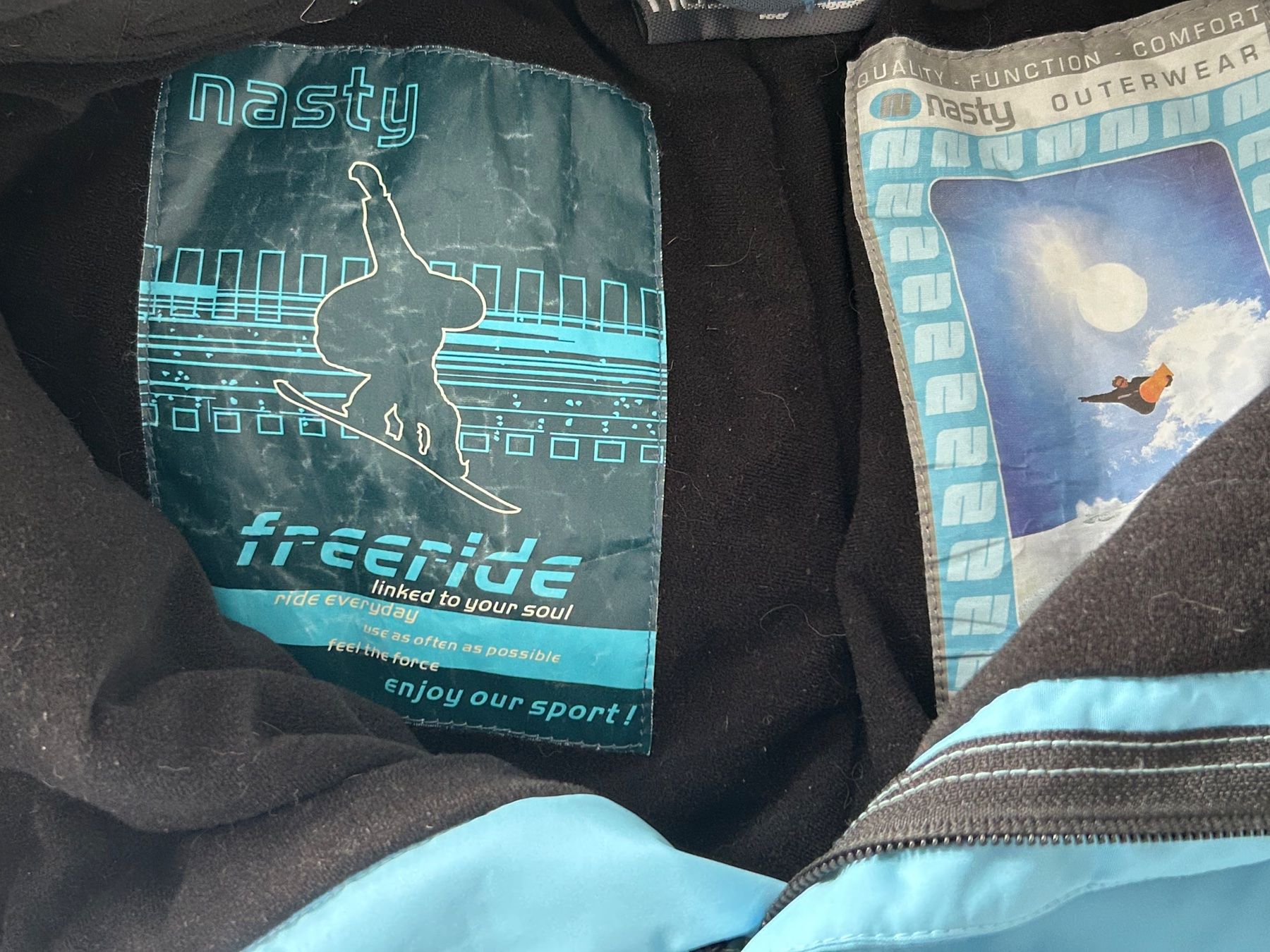 Pantaloni: Nasty Skihose/Snowboardhose, hellblau, Gr.L – Usato da Horn venduto da Resvi 3