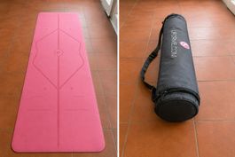Yogamatte Liforme pink Matte mit Tasche neuwertig