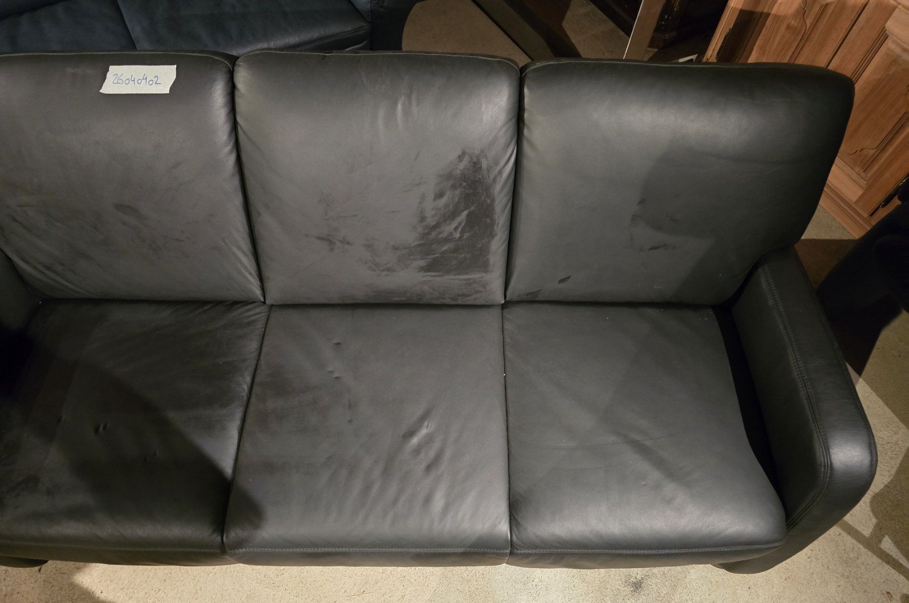 Sofas: 3er Sofa Kernleder schwarz Fa. Hummel – Gebraucht aus Rorschacherberg von snOOpydOg11 4